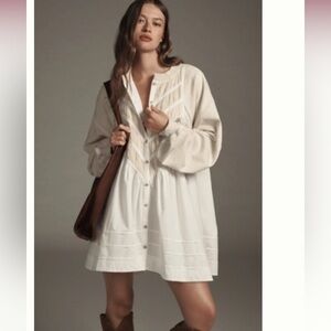 Pilcro cream sweatshirt dress. Small . NWT Anthropologie